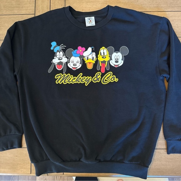 WaltDisney Mickey & Co Mickey Mouse Fab Five Sweatshirt S L Black Disney Parks - Picture 3 of 8